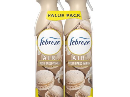 Febreze Air Effects Air Freshener Fresh Baked Vanilla, 8.8 oz, Pack of 2 Supply