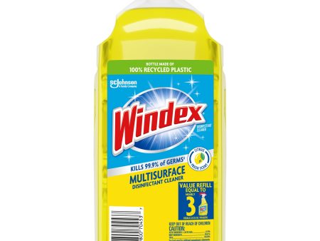 Windex Disinfectant Cleaner Multi-Surface Refill, Citrus Fresh, 2 L Sale