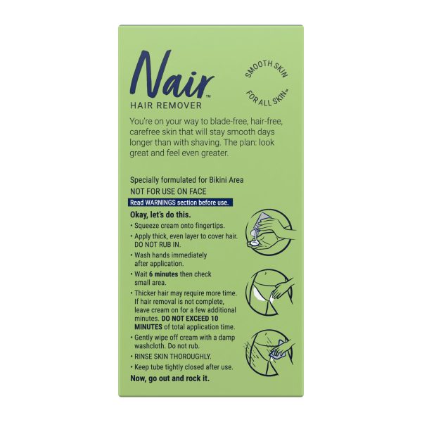 Nair Hair Remover Sensitive Formula Bikini Cream Hair Removal, 1.7 Oz Box Online