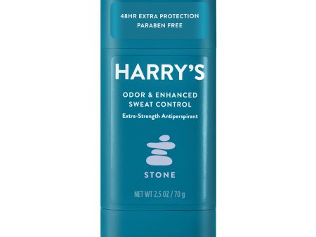 Harry s Men s Odor and Sweat Control Extra-Strength Antiperspirant Deodorant Stick, Stone Scent, 2.5 oz Fashion