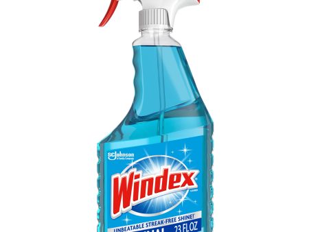 Windex® Glass Cleaner, Original Blue, Spray Bottle, 23 fl oz Hot on Sale