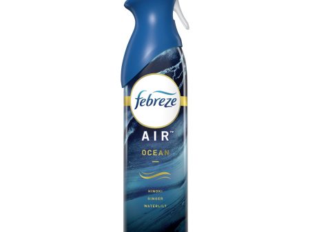 Febreze Odor-Fighting Air Freshener, Ocean, 8.8 fl oz Supply