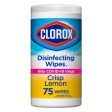 Clorox Bleach-Free Disinfecting and Cleaning Wipes, Crisp Lemon, 75 Count For Discount