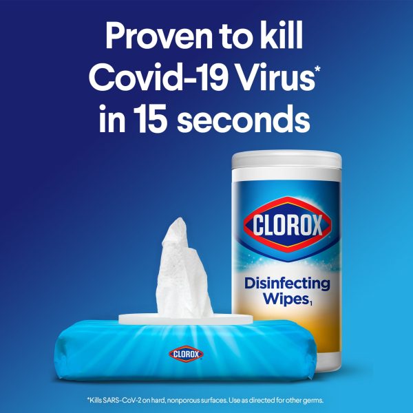 Clorox Bleach-Free Disinfecting and Cleaning Wipes, Crisp Lemon, 75 Count For Discount