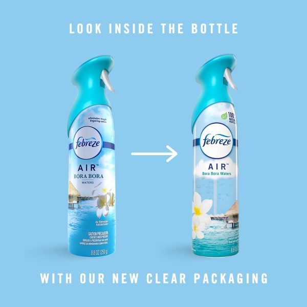 Febreze Odor-Fighting Air Freshener, Bora Bora Water Fresh Scent, Pack of 2, 8.8 oz each Sale