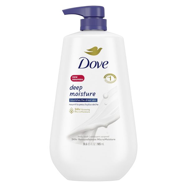 Dove Deep Moisture Nourishing Long Lasting Body Wash, 30.6 fl oz Hot on Sale