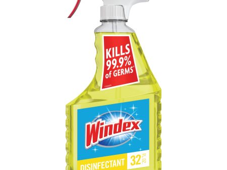 Windex Multi-Surface Disinfectant Cleaner Trigger Bottle, Citrus, 32 fl Oz Fashion