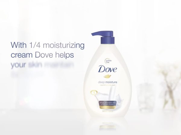 Dove Deep Moisture Nourishing Long Lasting Body Wash, 30.6 fl oz Hot on Sale