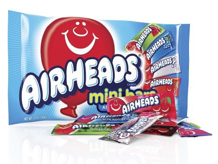 Airheads Candy Variety Bag, Individually Wrapped Assorted Fruit Mini Bars, 12 oz Fashion