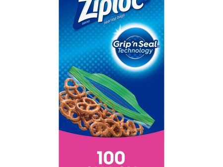 Ziploc® Brand Snack Bags with Grip  n Seal Technology, 100 Count For Cheap