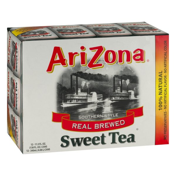 (12 Cans) Arizona Southern Style Real Blend Sweet Tea, 11.5 fl oz For Sale