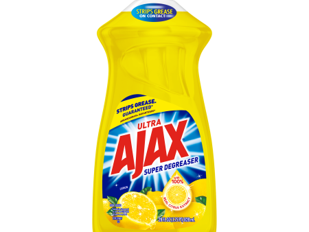 Ajax Ultra Super Degreaser Liquid Dish Soap, Lemon - 28 Fluid Ounce For Sale