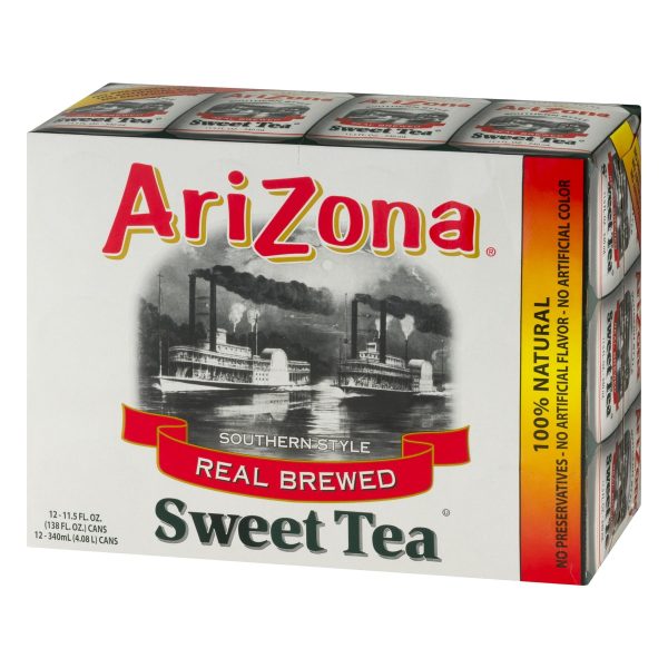 (12 Cans) Arizona Southern Style Real Blend Sweet Tea, 11.5 fl oz For Sale