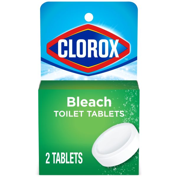 Clorox Bleach Automatic Toilet Bowl Cleaner Tablets, 2 Pack For Sale