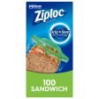 Ziploc® Brand Sandwich Bags with Grip  n Seal Technology, 100 Count on Sale