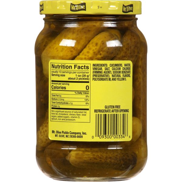 Mt. Olive Kosher Dill Petite Snack Cruncher Pickles, 16 fl oz Jar Online