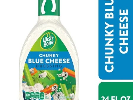 Wish-Bone Chunky Blue Cheese Salad Dressing, 24 fl oz For Sale