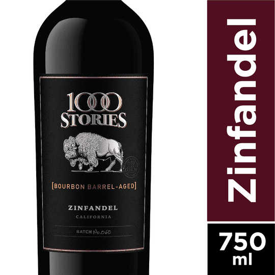 1000 Stories Zinfandel Red Wine, California, 15.5% ABV, 750ml Glass Bottle, 5-150ml Servings Cheap