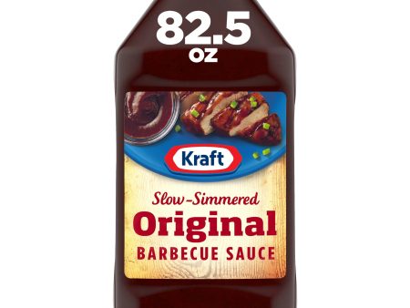 Kraft Original Slow-Simmered Barbecue BBQ Sauce, 82.5 oz Bottle Supply