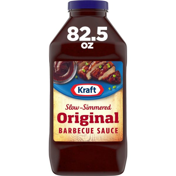 Kraft Original Slow-Simmered Barbecue BBQ Sauce, 82.5 oz Bottle Supply