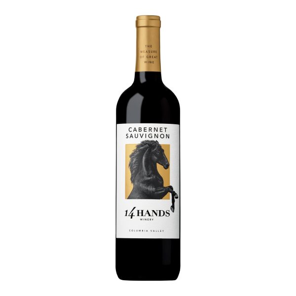 14 Hands Washington Cabernet Sauvignon Red Wine, 750 ml Bottle, 13.5% ABV Supply