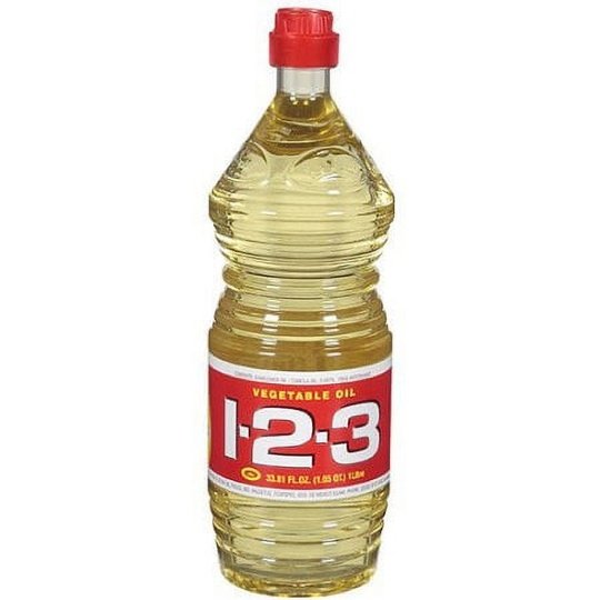 1-2-3 Vegetable Oil, 33.8 fl oz Bottle Fashion