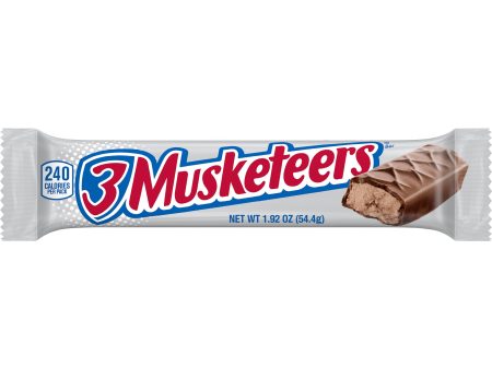 3 Musketeers Candy Milk Chocolate Bar, Full Size - 1.92 oz For Sale