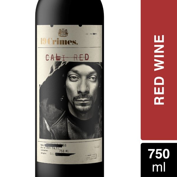 19 Crimes Snoop Dogg Cali Red California Red Wine, 750ml Bottle, 14.1% ABV Sale