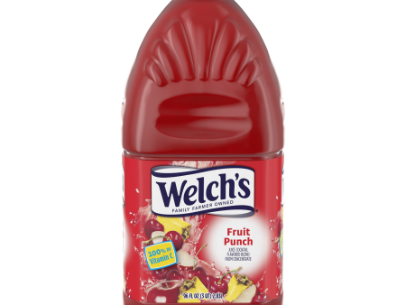 Welch s Fruit Punch Juice Cocktail, 96 fl oz Bottle Discount