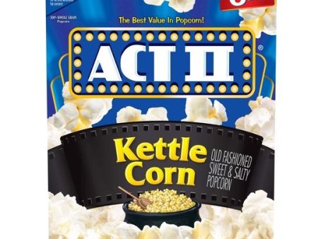 ACT II Kettle Corn Microwave Popcorn, 2.75 Oz, 6 Count on Sale