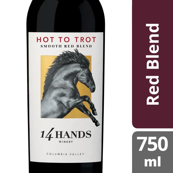 14 Hands Columbia Valley Hot to Trot Red Blend Wine, 750 ml Bottle, 14.5% ABV on Sale