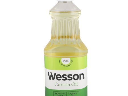 Wesson Pure Canola Oil, 0g Trans Fat, Cholesterol Free, 40 fl oz For Cheap