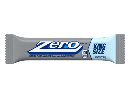 Zero White Fudge, Caramel, Peanut, Almond Nougat King Size Candy, Bar 3.4 oz Supply