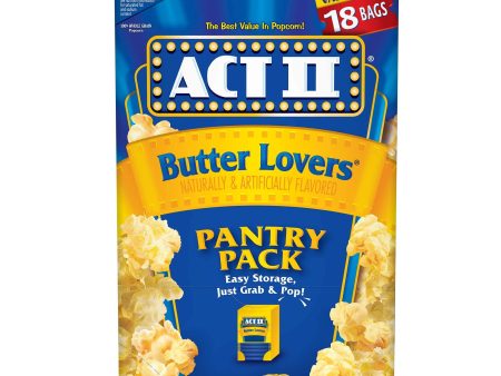 ACT II Butter Lovers Microwave Popcorn, 2.75 Oz, 18 Ct Sale