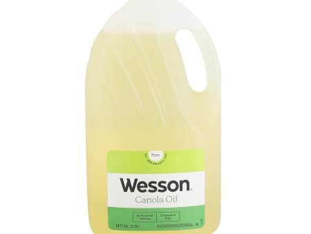 Wesson Pure Canola Oil, 0g Trans Fat, Cholesterol Free, 128 fl oz Sale