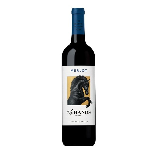 14 Hands Washington Merlot Red Wine, 750 ml Bottle, 14.5% ABV on Sale